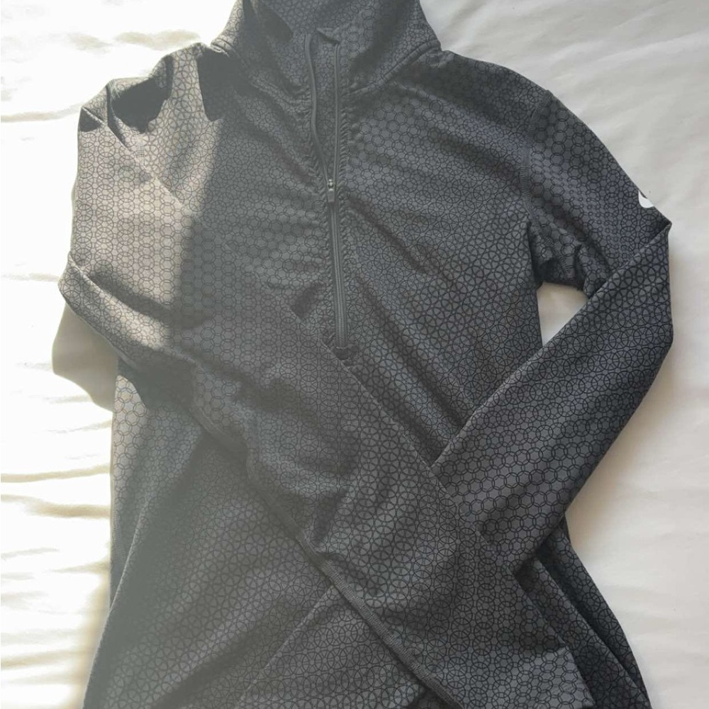 Nike Black Athletic Jacket with High Collar